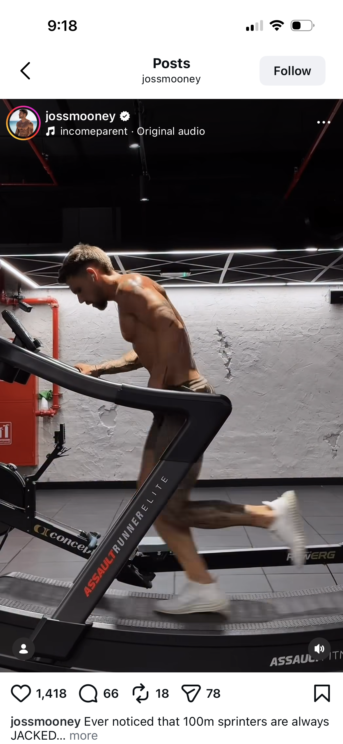 Joss Mooney training