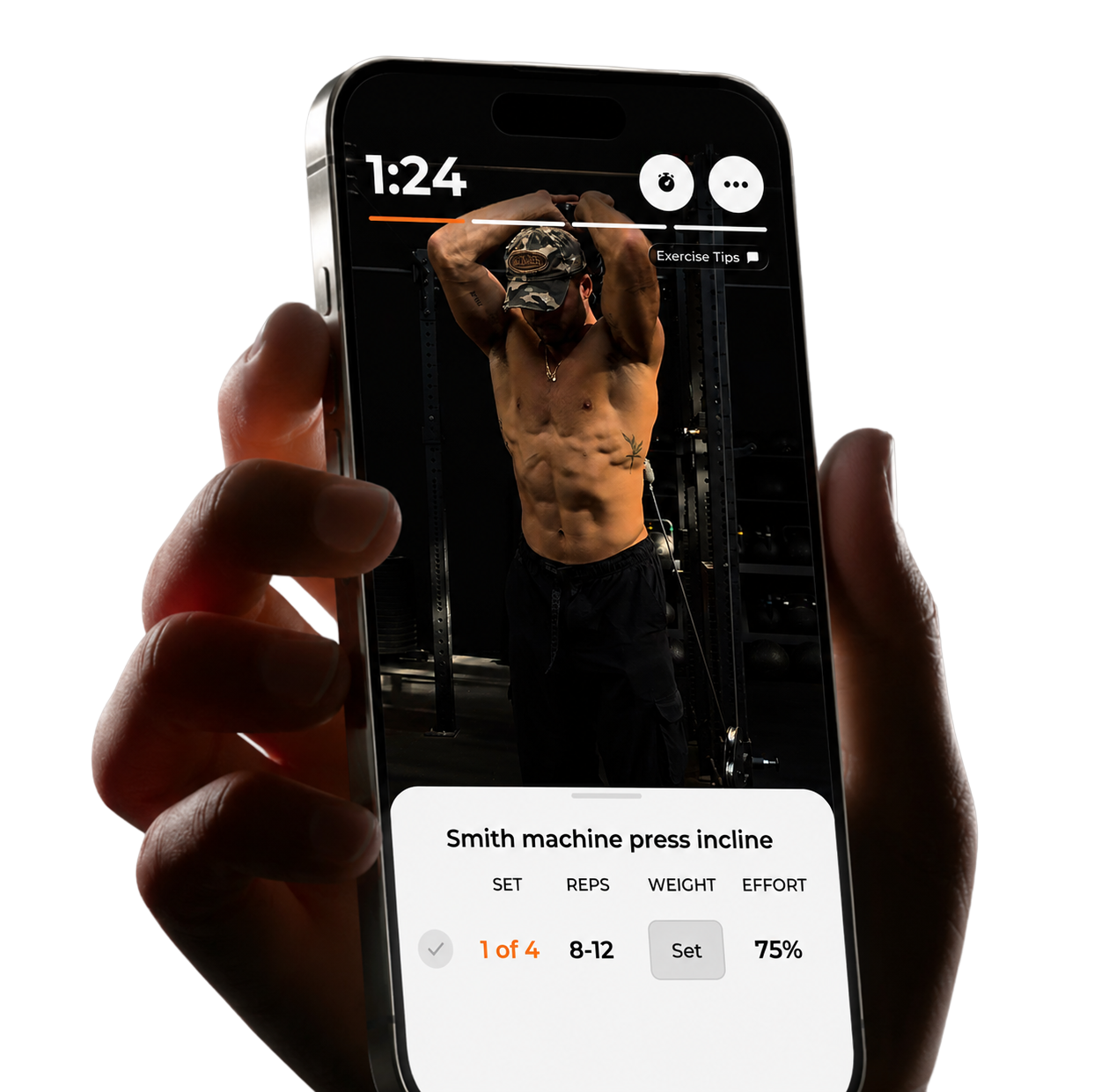 Tracking a workout in the DUAL app